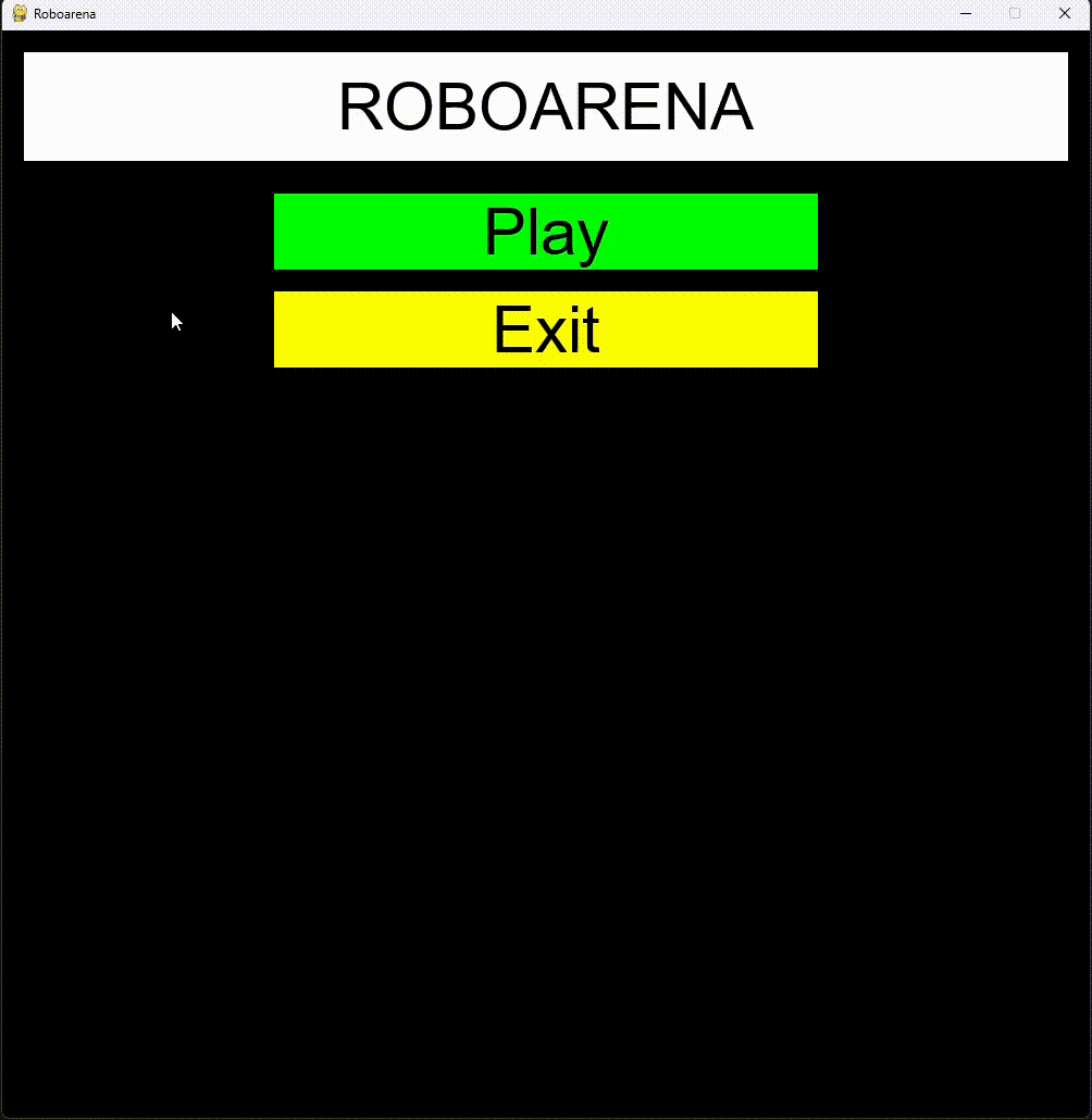 Main menu with working Play and Exit buttons